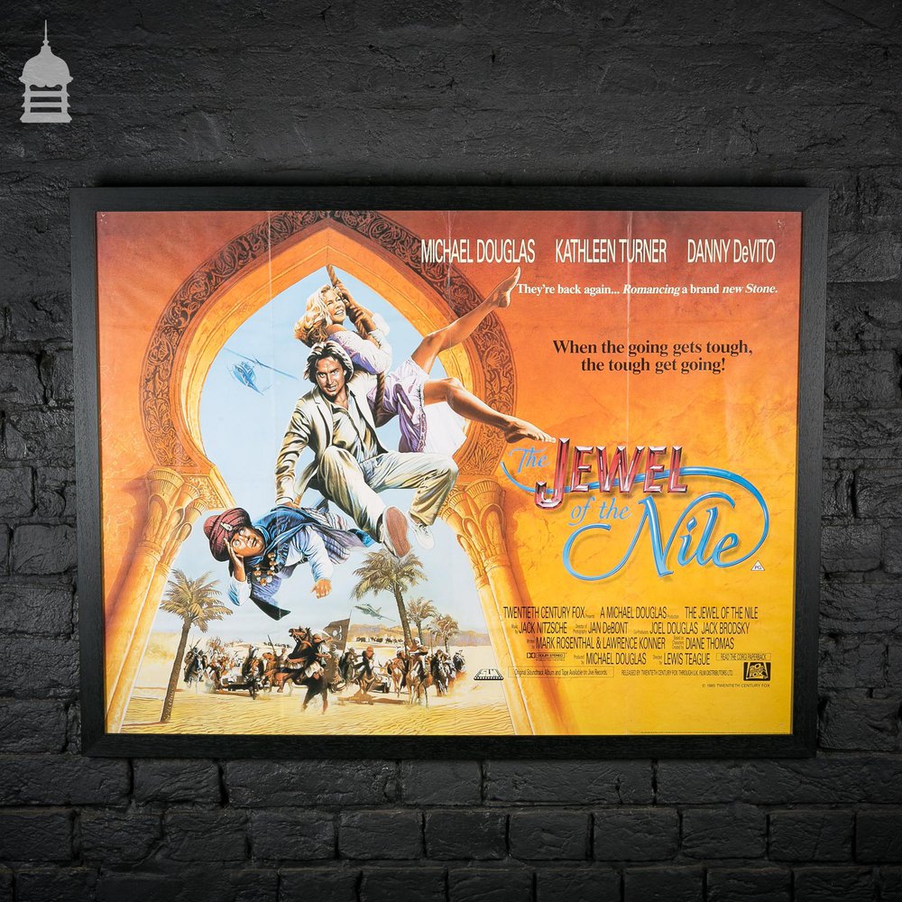 Original Framed ‘JEWEL OF THE NILE’ Quad Movie Poster