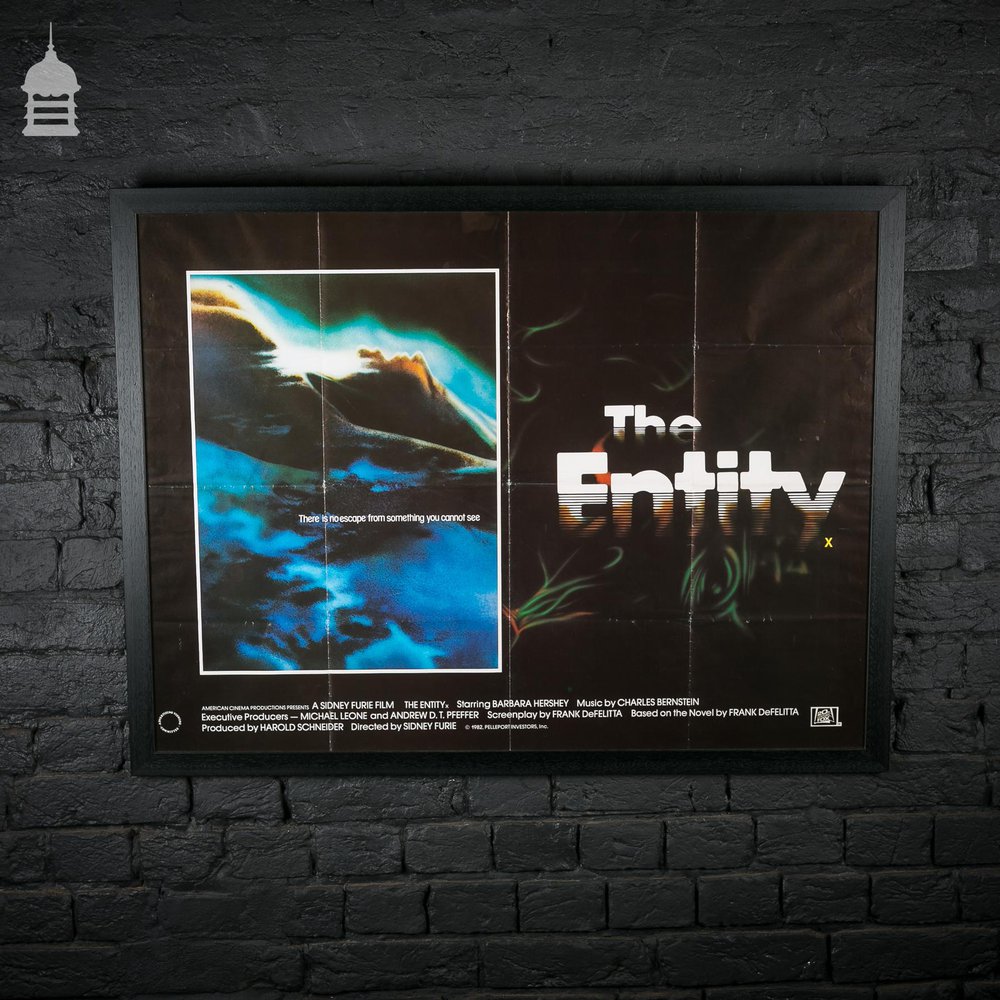 Original ‘THE ENTITY’ Quad Movie Poster in Black Frame