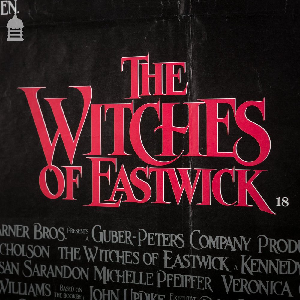 Original ‘THE WITCHES OF EASTWICK’ Quad Movie Poster in Black Frame