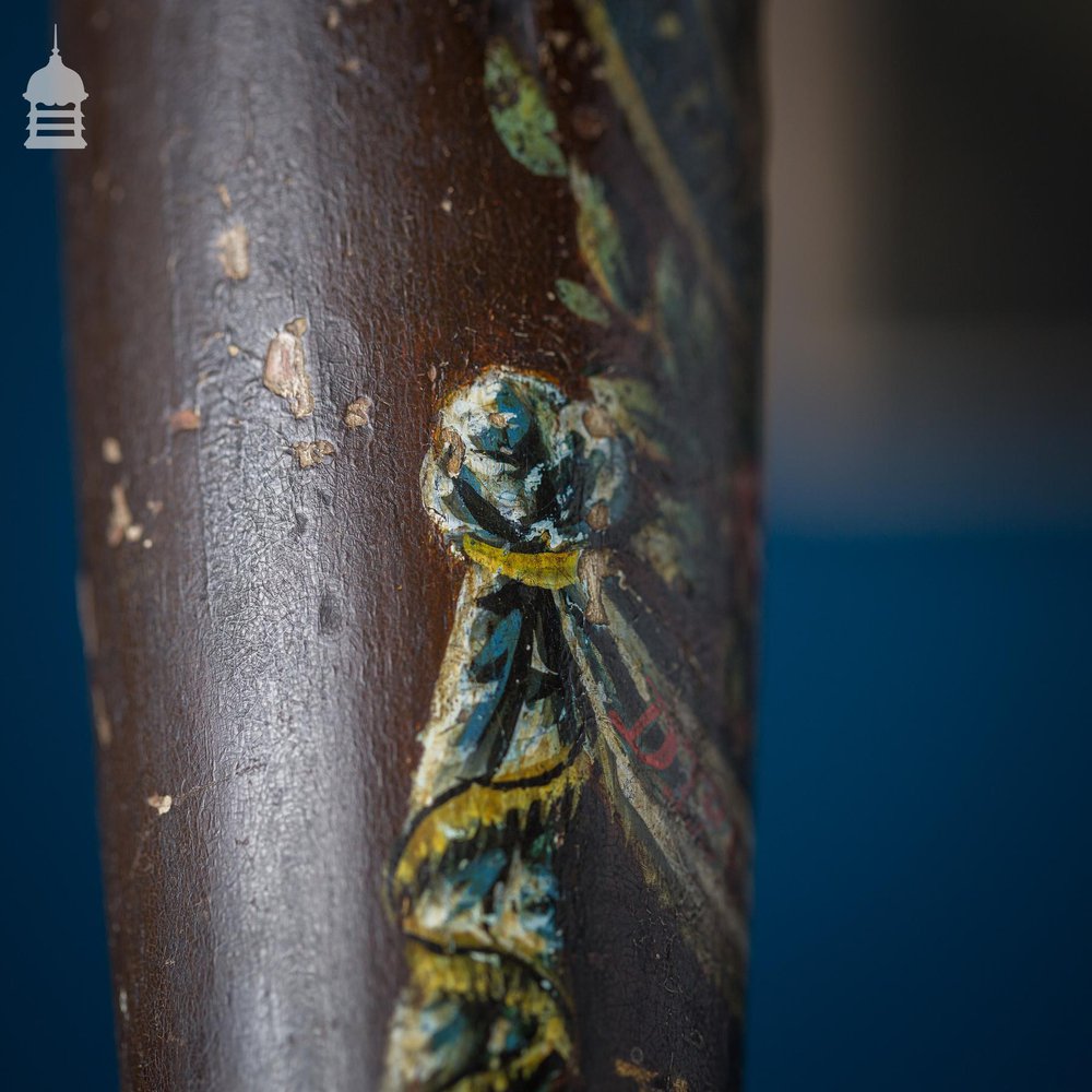 Rare Crested Black Georgian Truncheon with W.T Monogram