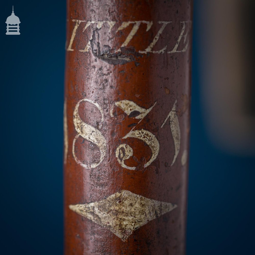 Rare Crested Georgian Truncheon Dated 1831 from Little Fransham with W.R IIII Monogram