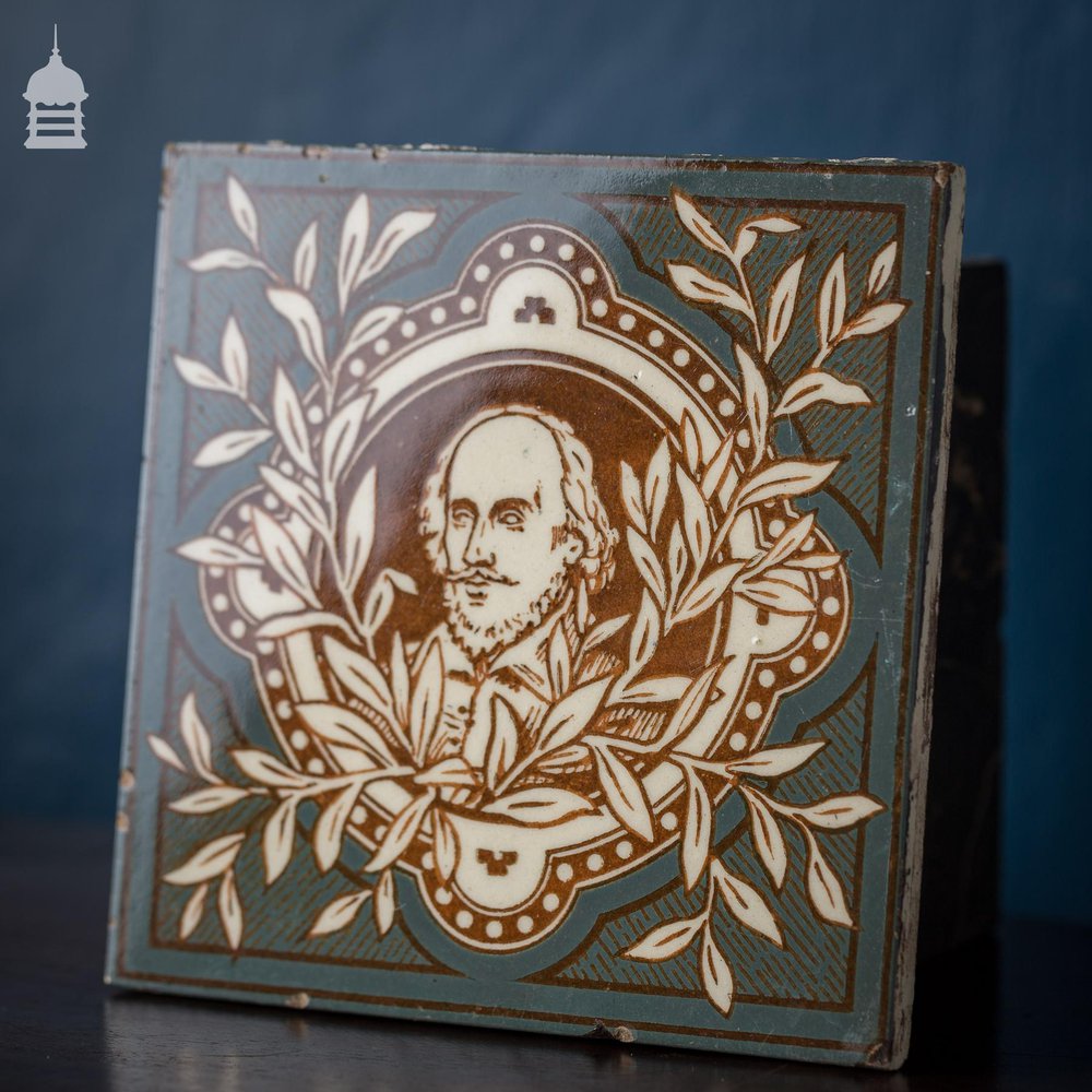 Minton, Hollins & Co Shakespeare Glazed Tile