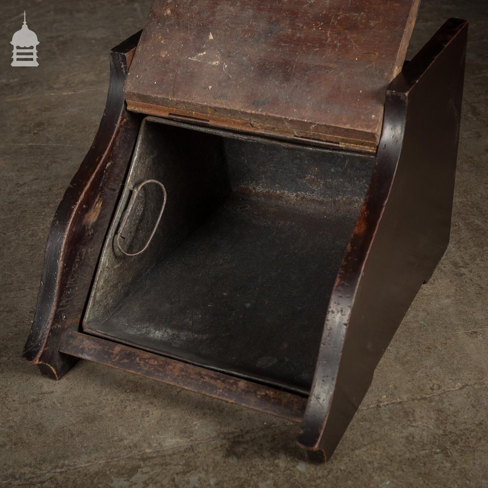 19th C Mahogany Coal Scuttle