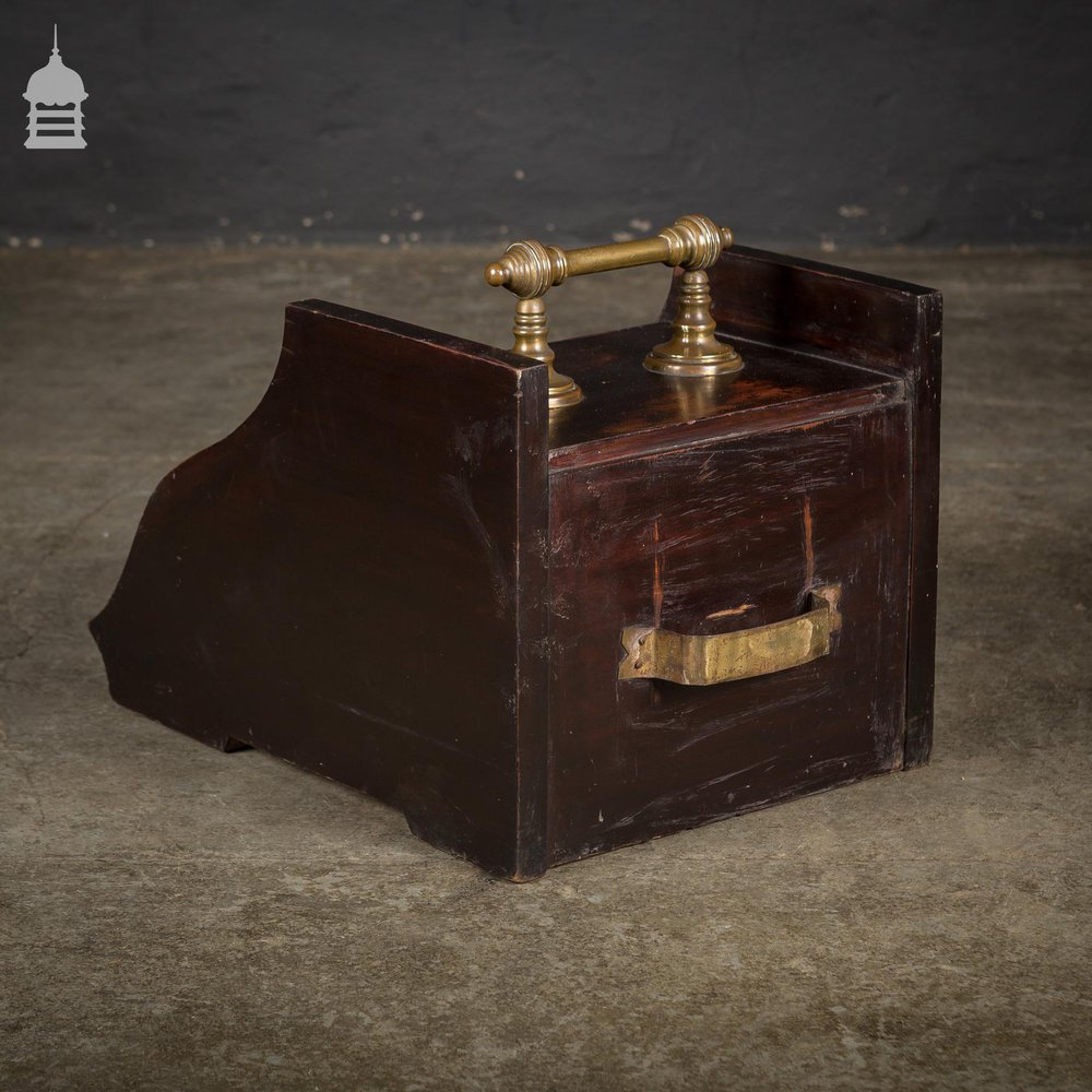 19th C Mahogany Coal Scuttle