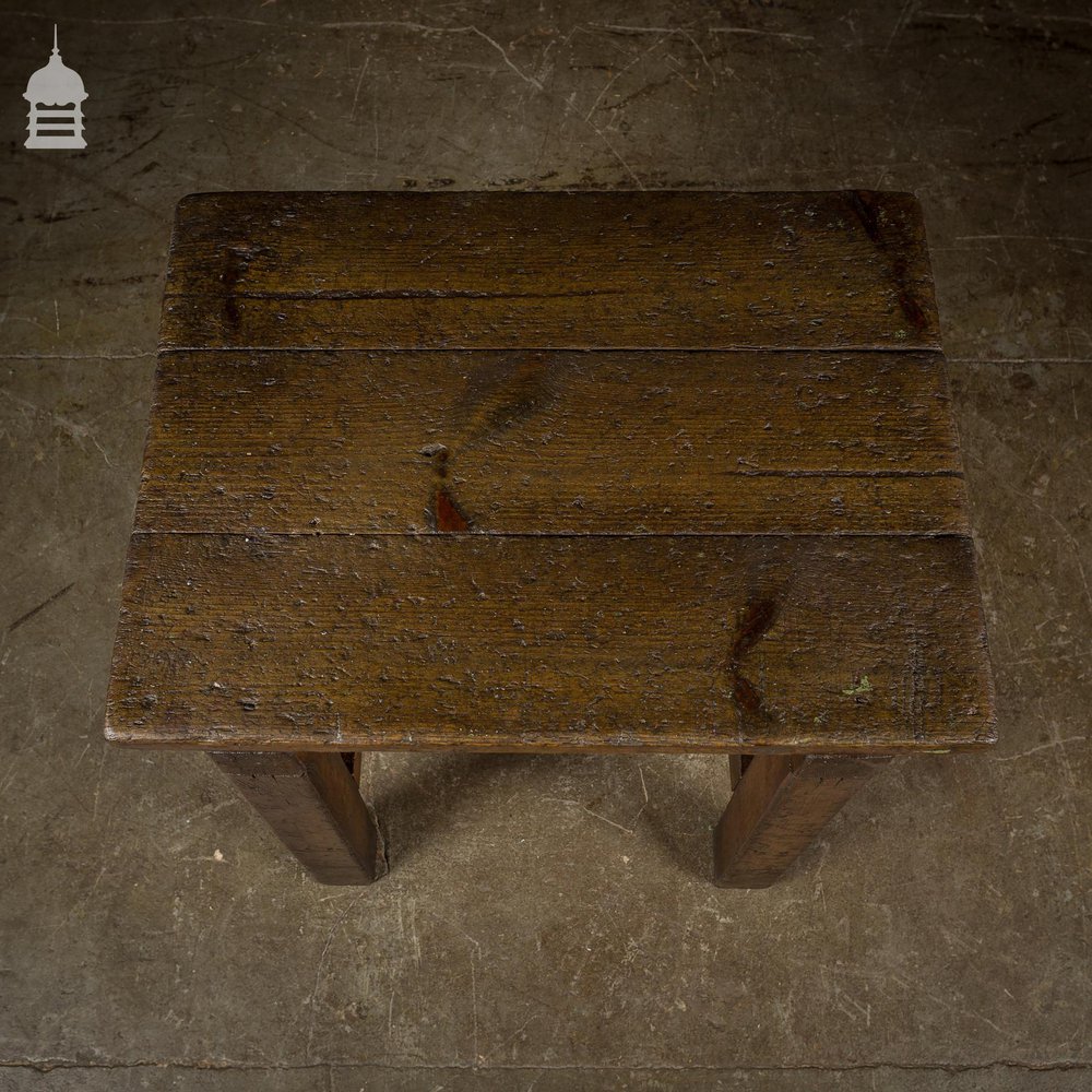 Solid Industrial Pine Table with Waxed Finish