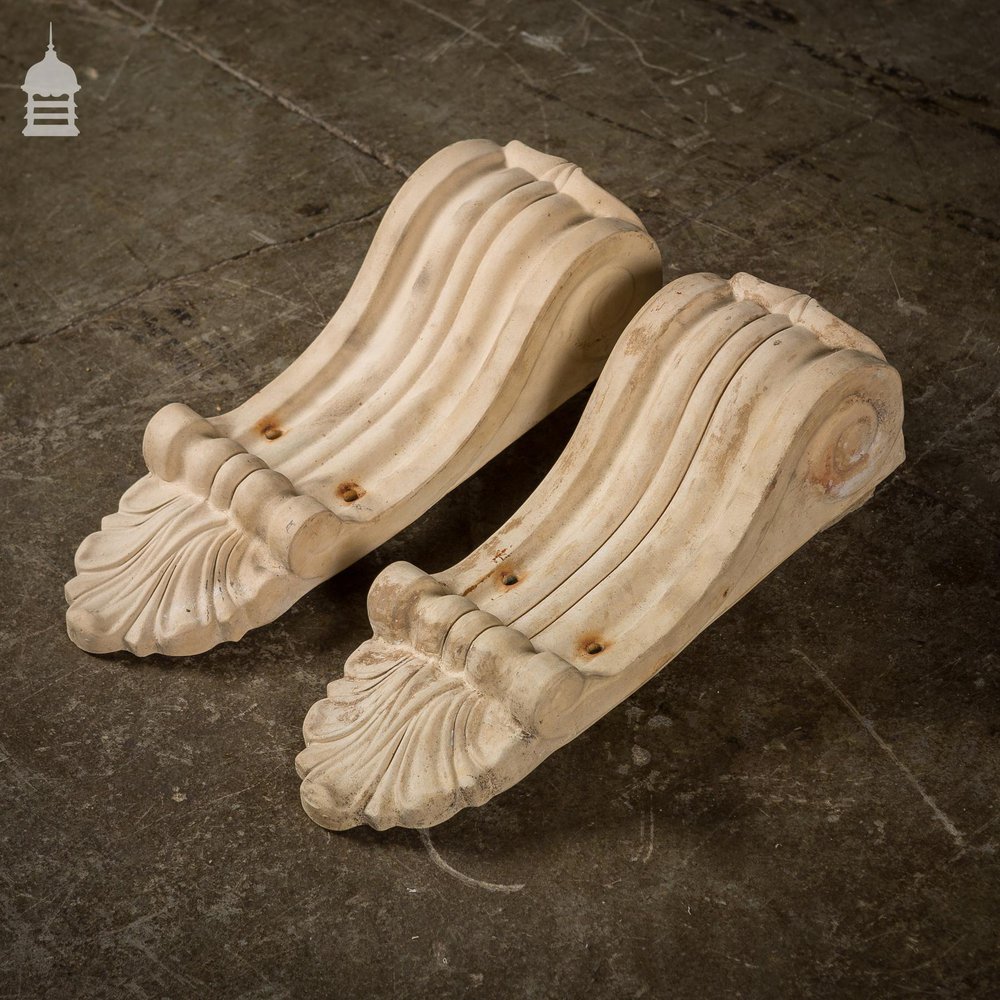 Pair of Victorian Terracotta Corbels