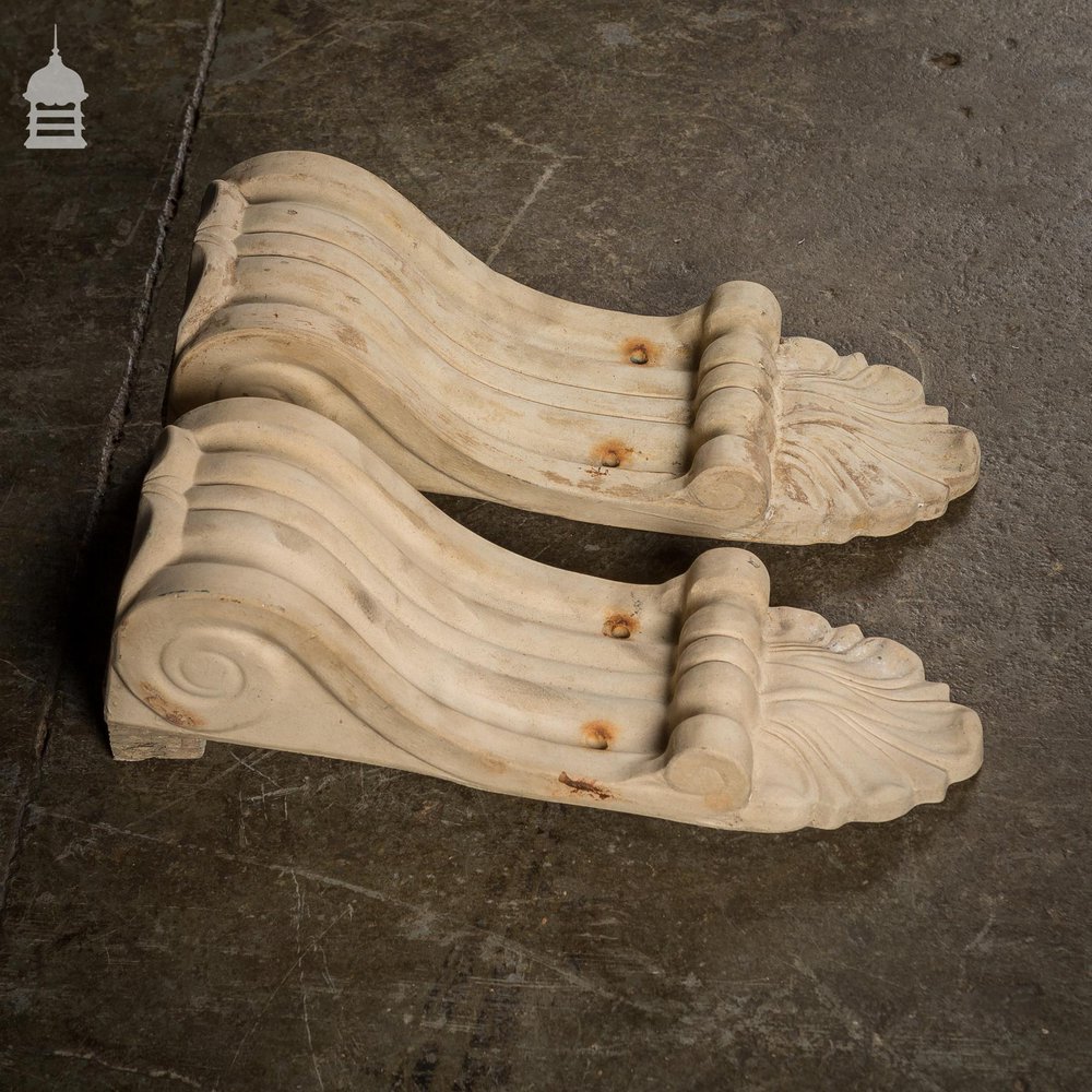 Pair of Victorian Terracotta Corbels