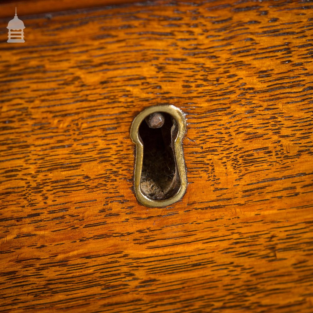 George III Oak Chest of Drawers with Brass Sphinx Drawer Pull Handles