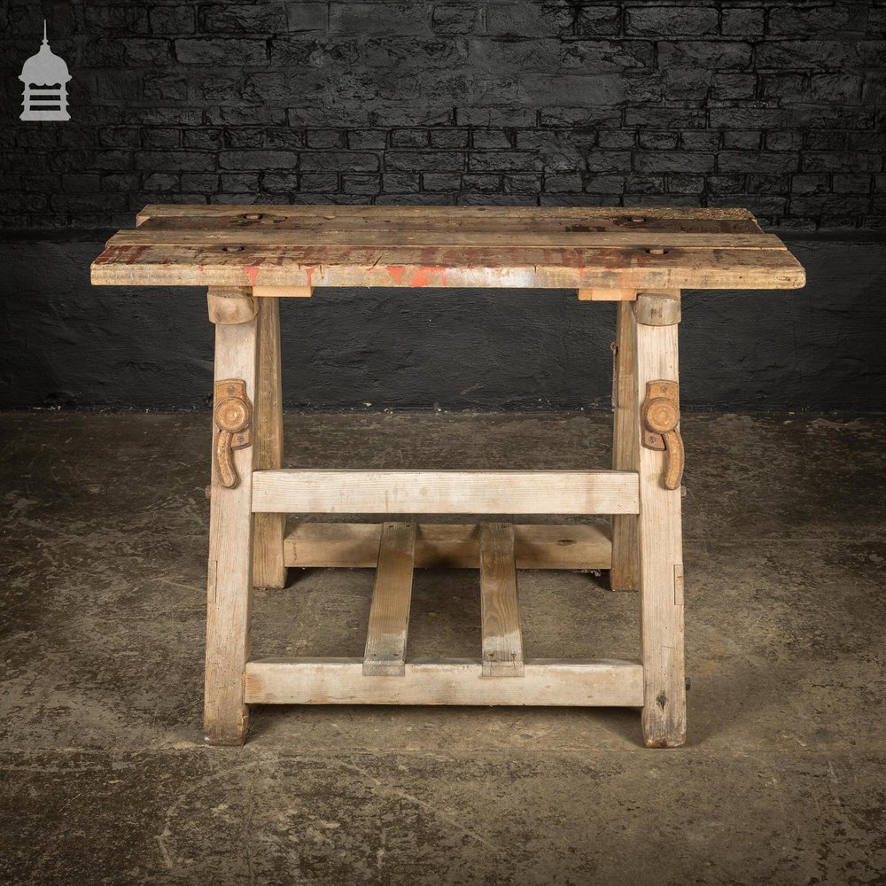 Bygone Wooden Base With Reclaimed Wooden Table Top