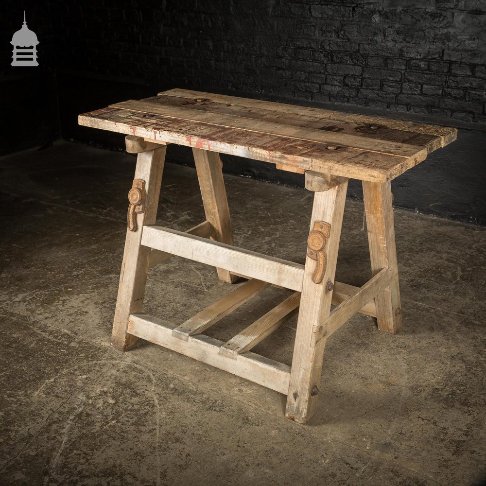 Bygone Wooden Base With Reclaimed Wooden Table Top