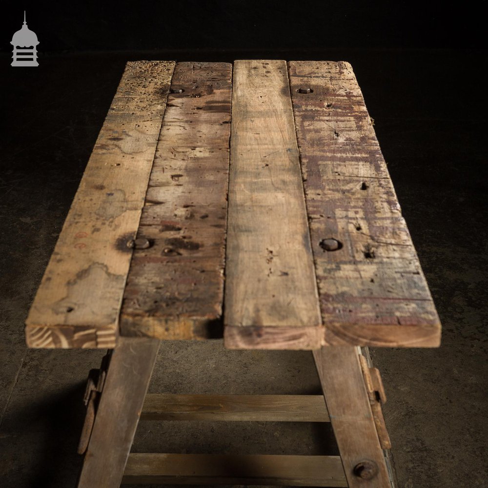 Bygone Wooden Base With Reclaimed Wooden Table Top