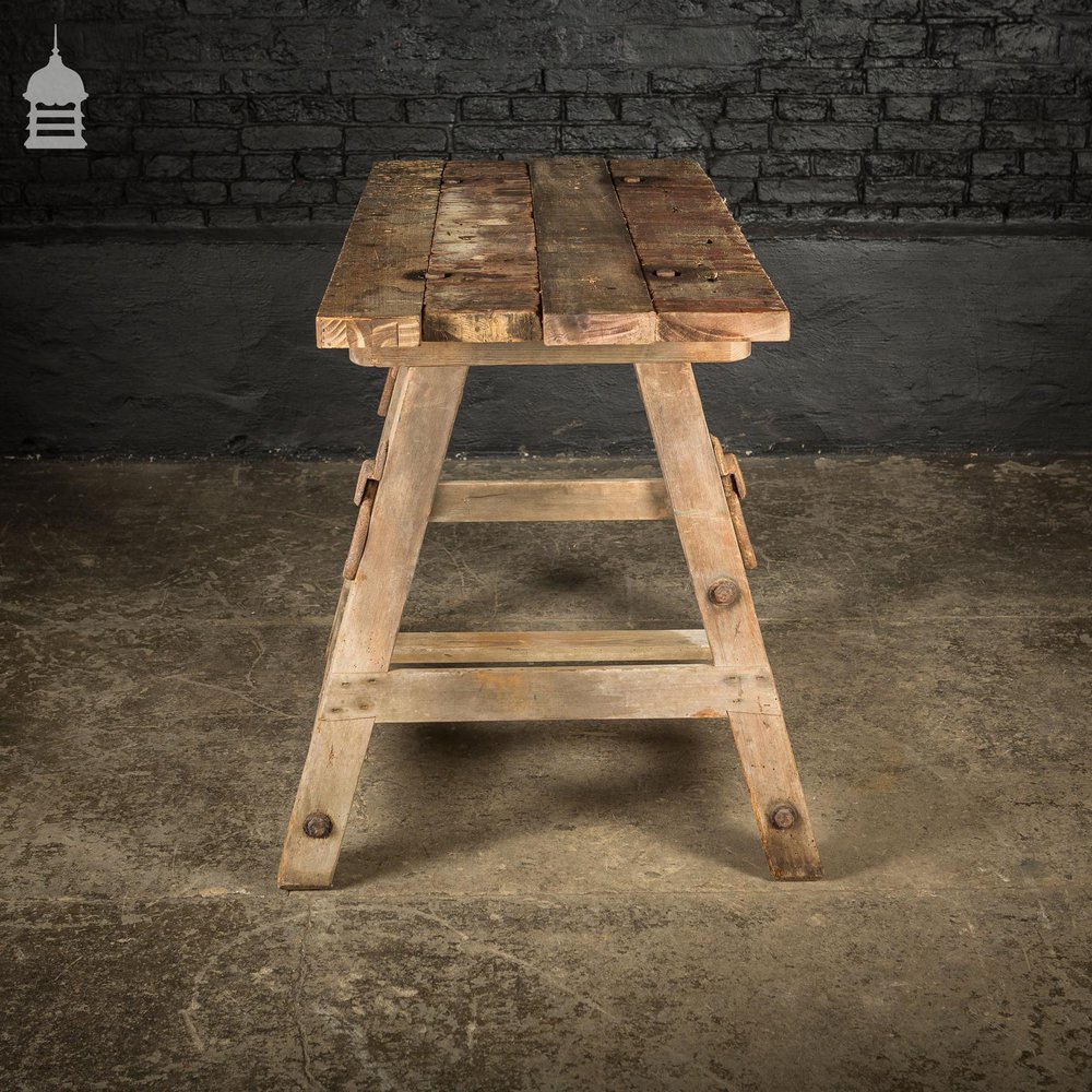 Bygone Wooden Base With Reclaimed Wooden Table Top