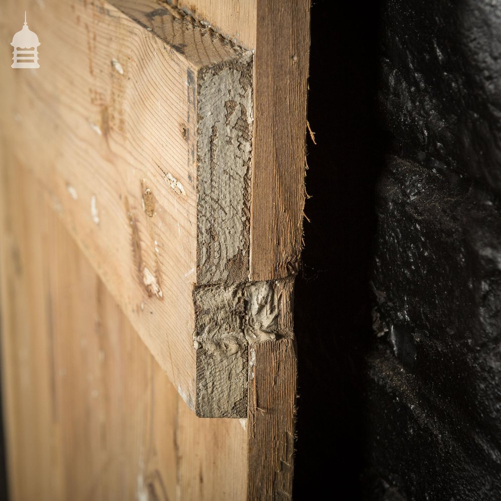 19th C Pitch Pine Internal Ledged and Braced Cottage Door