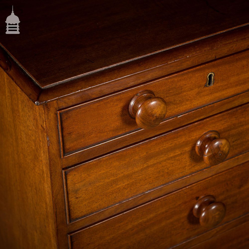 Fine Example of an Early 19th C Single Plank Cuban Mahogany Chest of Drawers