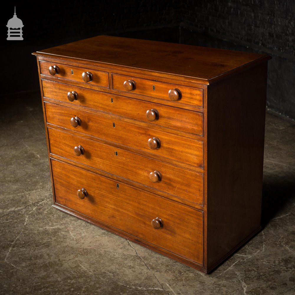 Fine Example of an Early 19th C Single Plank Cuban Mahogany Chest of Drawers