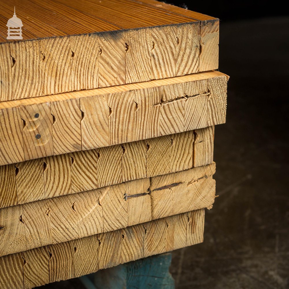 Reclaimed Pitch Pine Bowling Alley Section