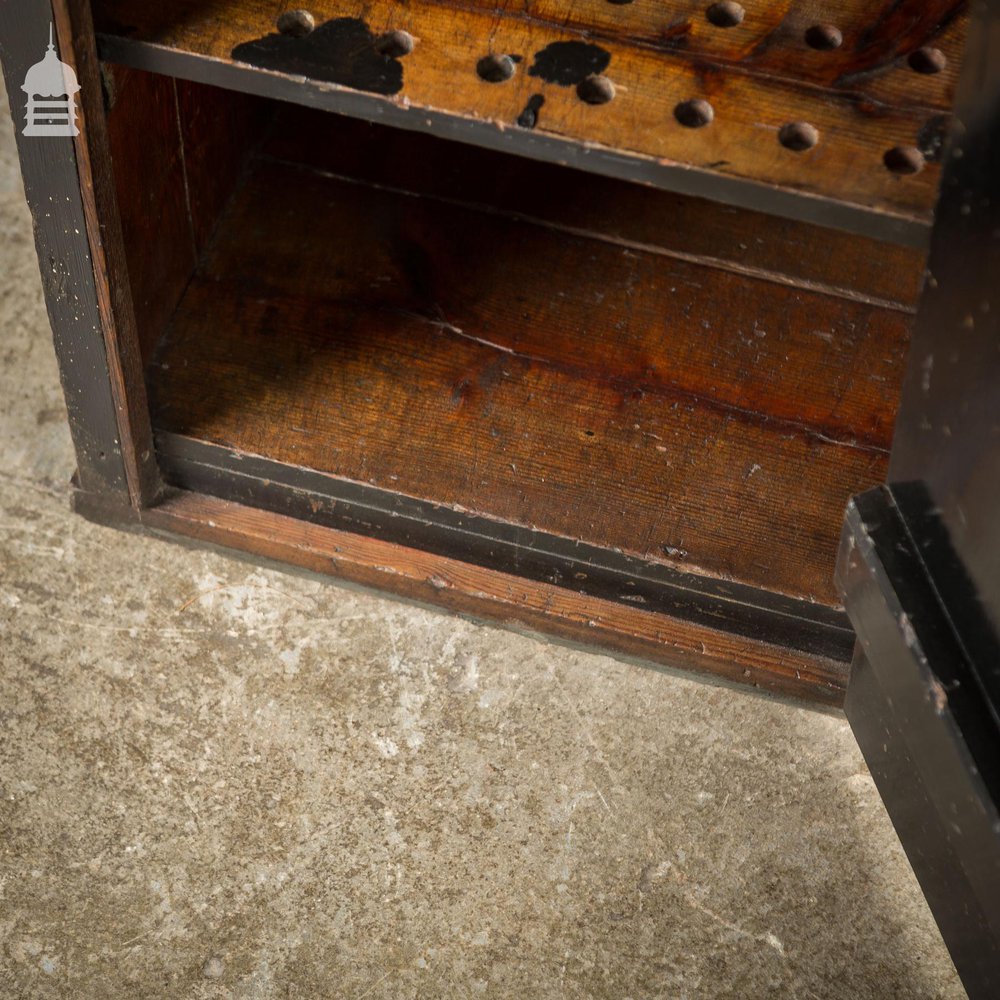 Black Painted Industrial Workshop Industrial Cupboard