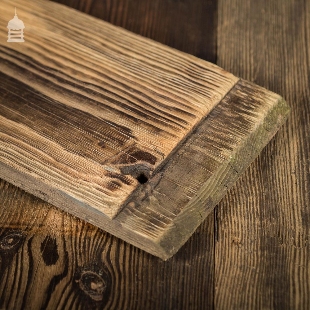 Batch of 12 Square Metres of Rustic Pine Floorboard or Wall Cladding with Grained Brushed Finish