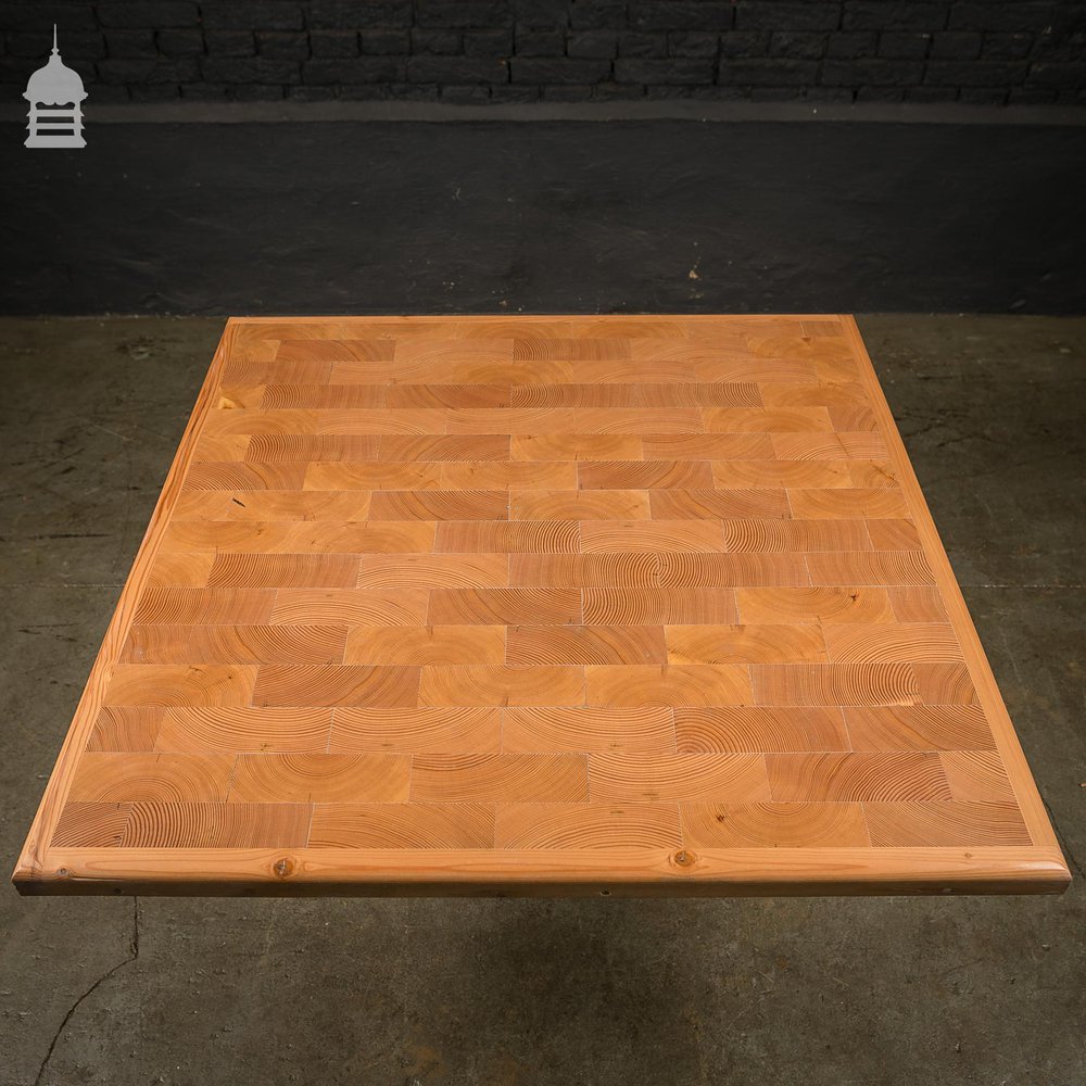 End Grain Columbian Pine Block Parquet Flooring