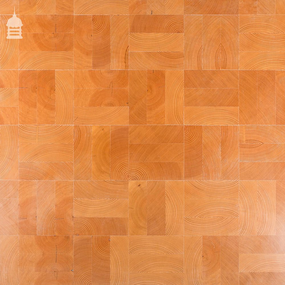 End Grain Columbian Pine Block Parquet Flooring