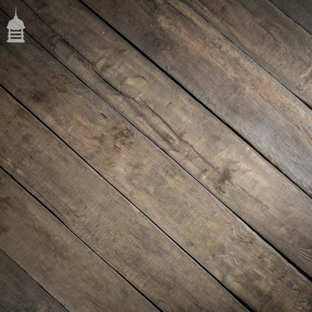 Reclaimed Norfolk Broads Black Bog Oak Floor Boards Wall Cladding