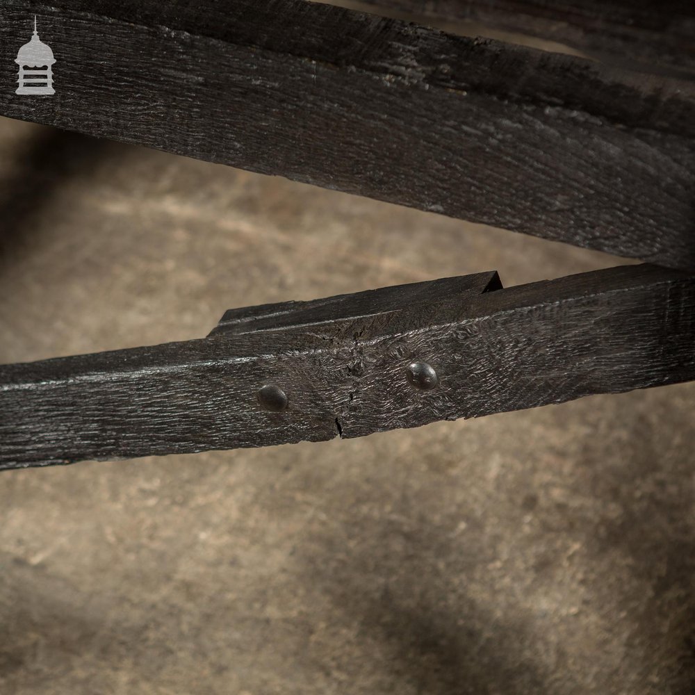 Blackened Elm Rustic Bygone Table