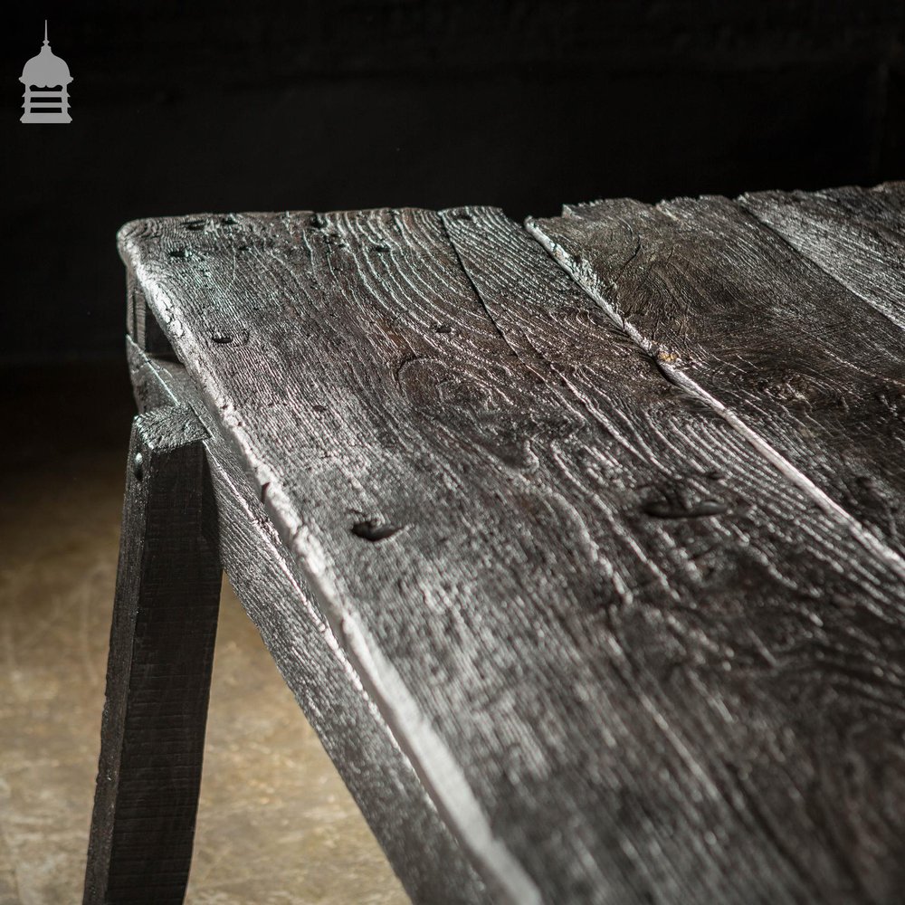 Blackened Elm Rustic Bygone Table