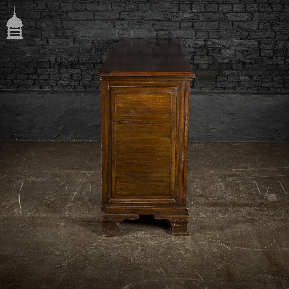 George II Oak Sideboard with Brass Pull Handles