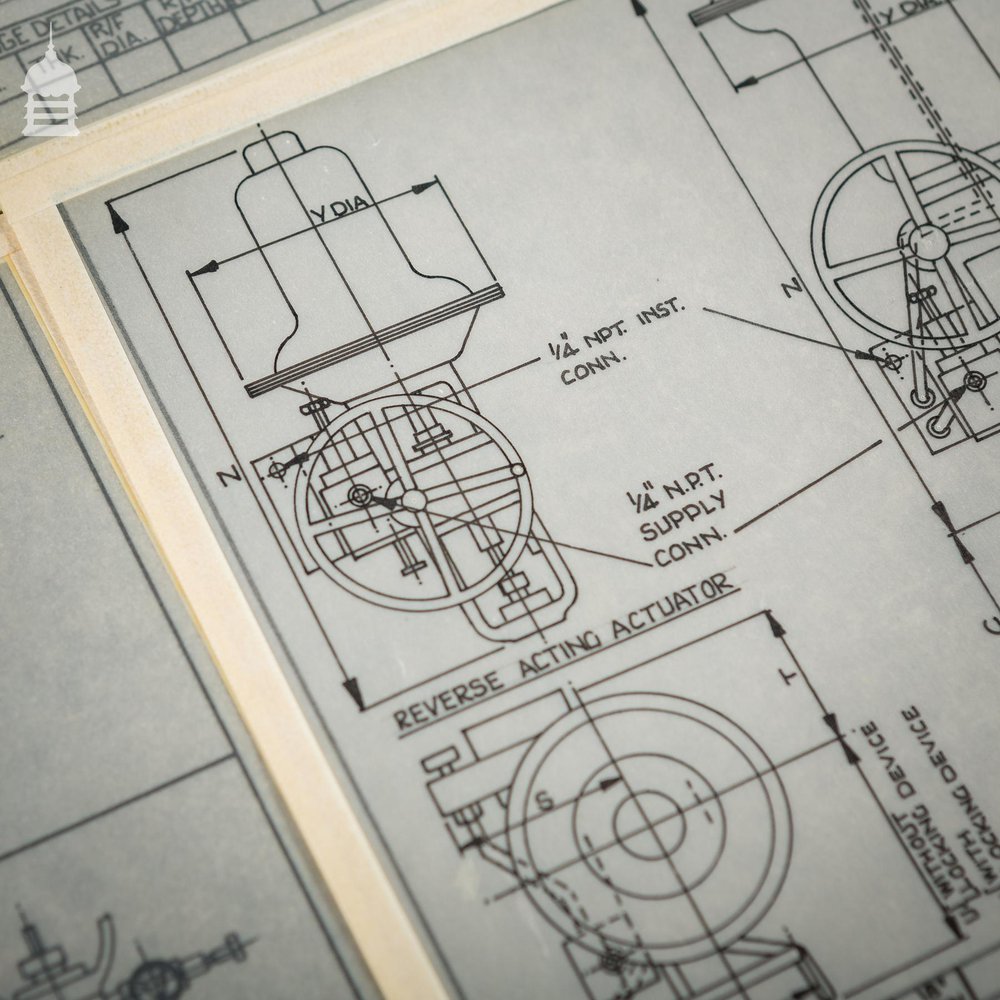 140 Pages of Vintage Industrial Drawings Plans Schematics