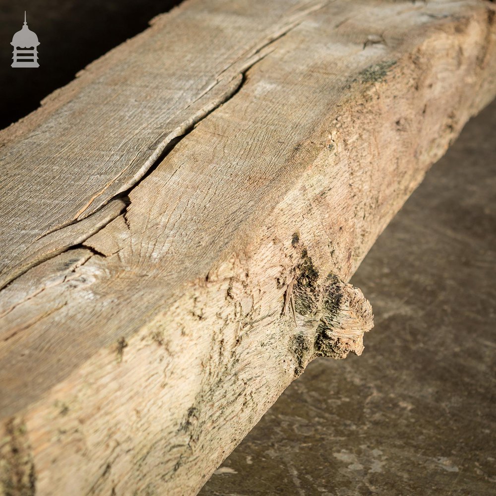 Rustic Waney Edge Reclaimed Seasoned Oak Beam Slab