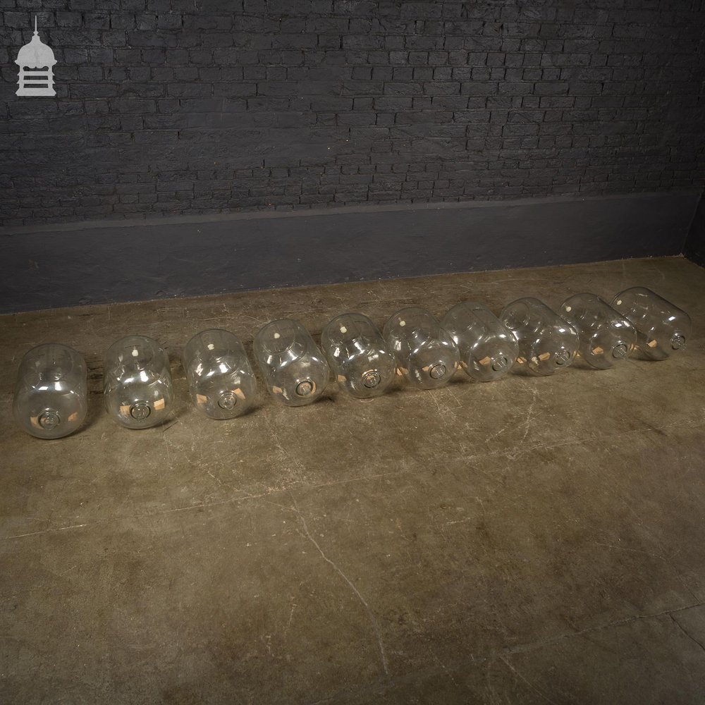 Set of 10 Industrial Glass Measuring Cylinders