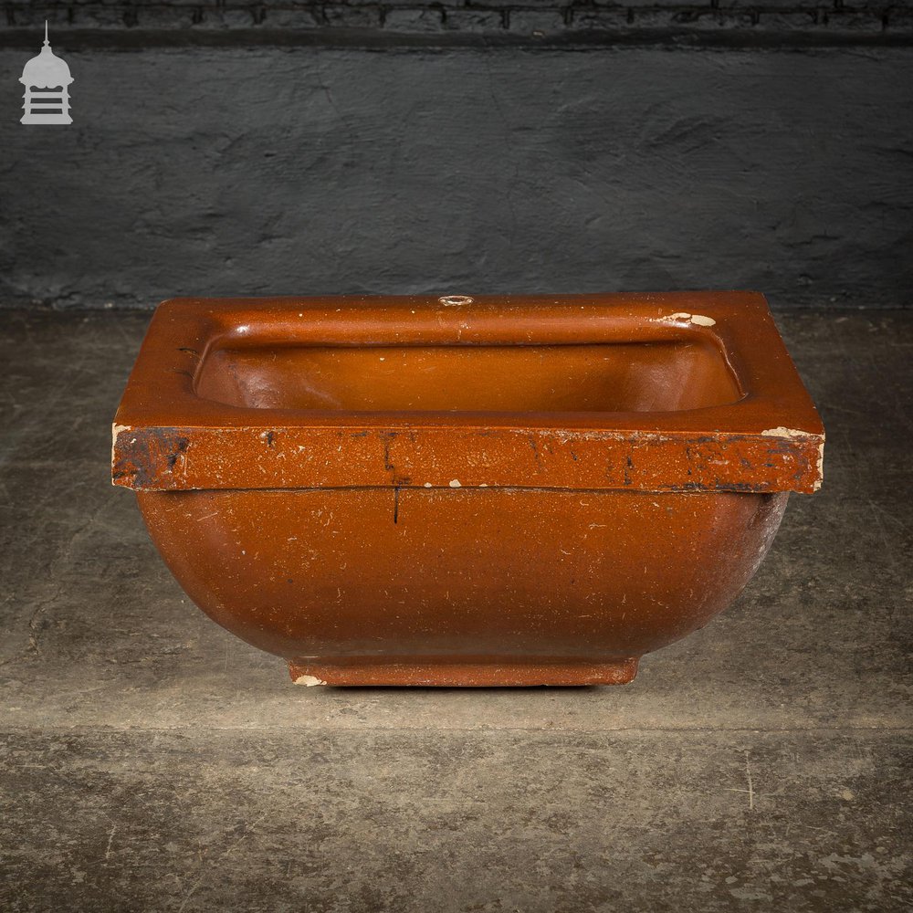 Large Victorian Salt Glaze Orange Peel Ceramic Trough Sink by Oats & Green LTD Halifax DUPLICATE NAME 5