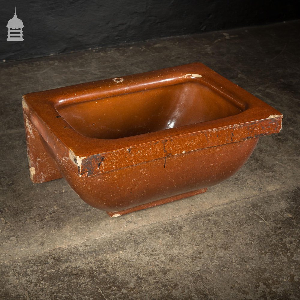 Large Victorian Salt Glaze Orange Peel Ceramic Trough Sink by Oats & Green LTD Halifax DUPLICATE NAME 5