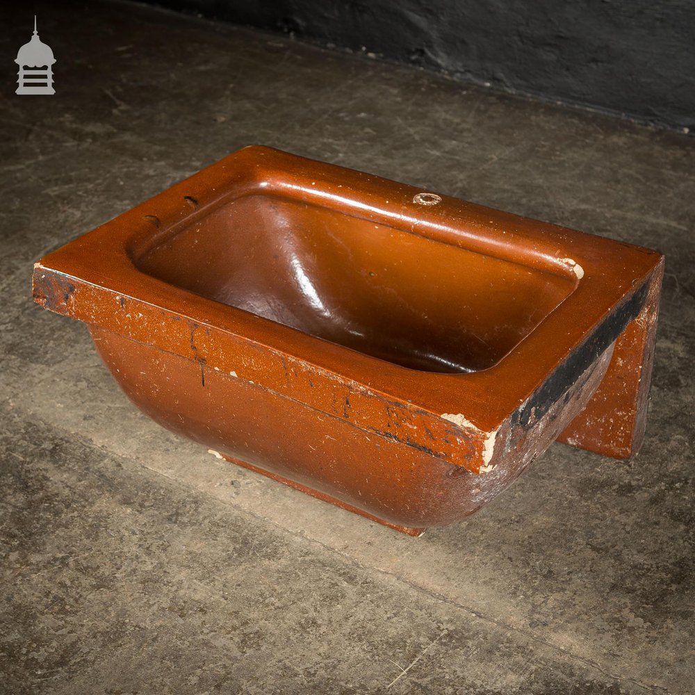 Large Victorian Salt Glaze Orange Peel Ceramic Trough Sink by Oats & Green LTD Halifax DUPLICATE NAME 5