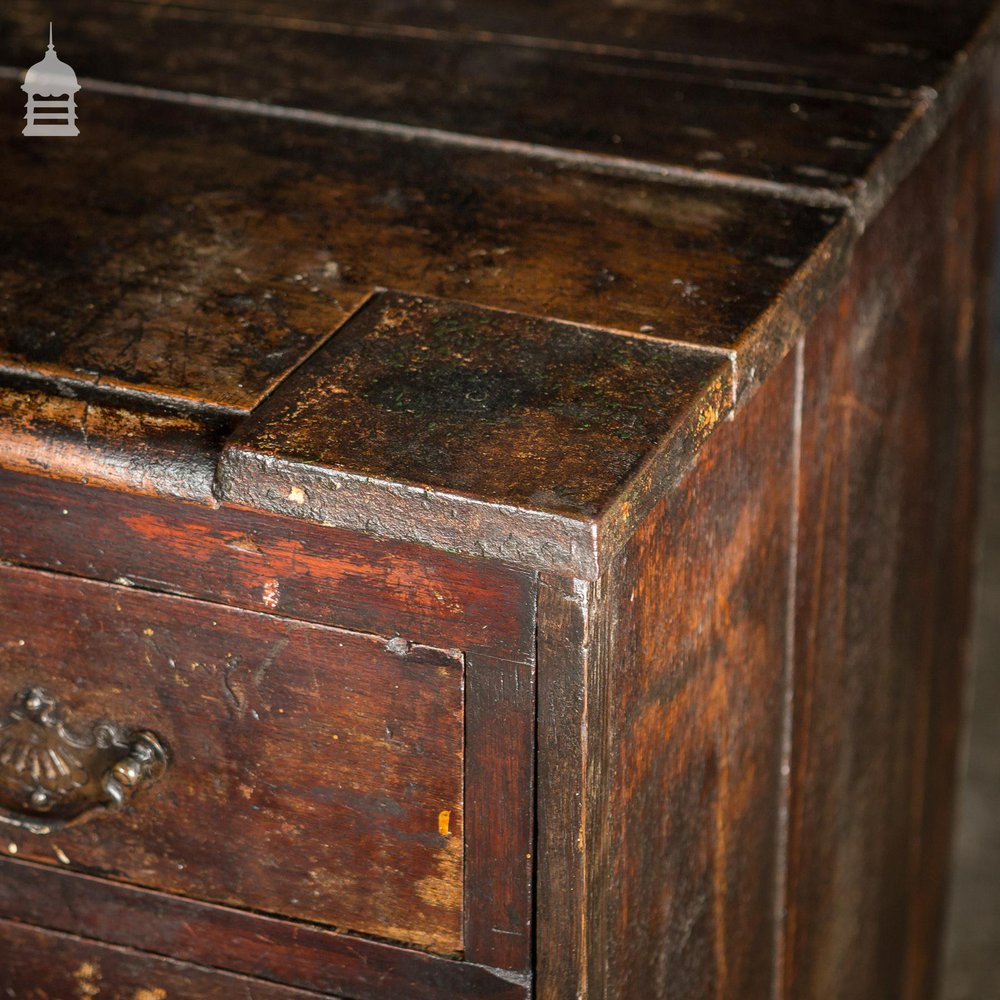 Edwardian Distressed Pine Workshop Bank of Drawers