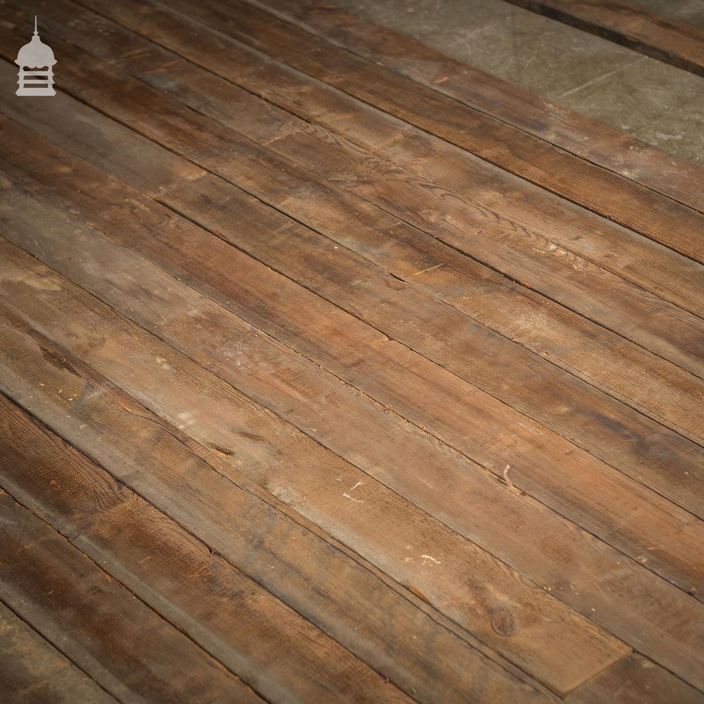 4½" Wide Oxidised Wall Cladding Floor Boards Cut from Reclaimed Joists