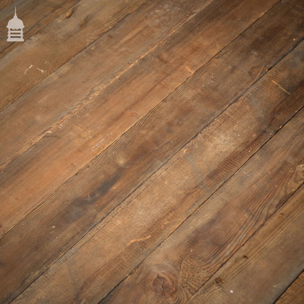 4½" Wide Oxidised Wall Cladding Floor Boards Cut from Reclaimed Joists