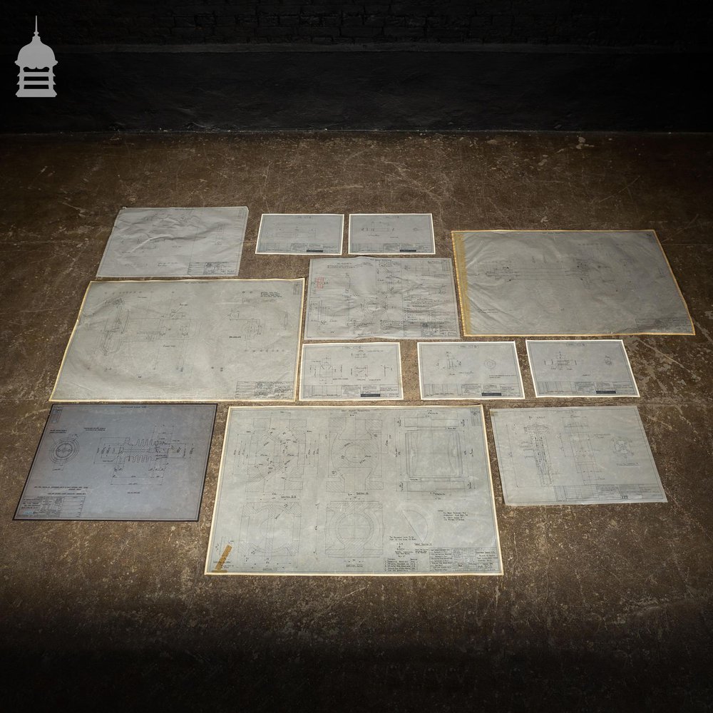 Huge Quantity of 10,000+ Industrial Technical Drawings on Drafting Film and Drafting Vellum