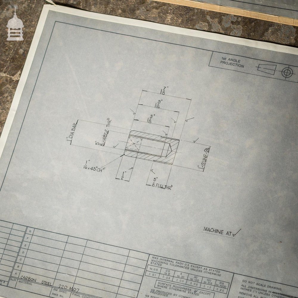 Huge Quantity of 10,000+ Industrial Technical Drawings on Drafting Film and Drafting Vellum