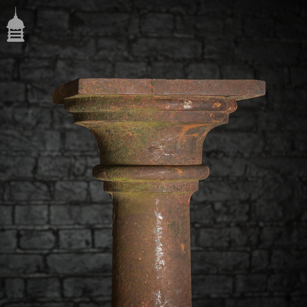 Set of 4 19th C Cast Iron Columns Pillars Stanchions