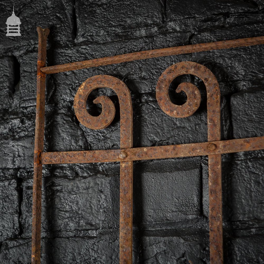 Georgian Blacksmith made Wrought Iron Railing Panel