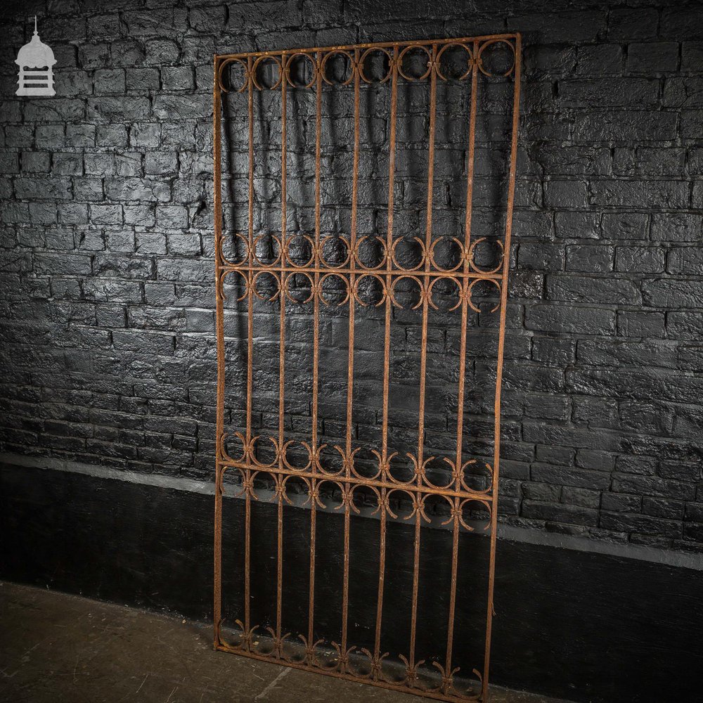 Simple 19th C Wrought Iron Railing Panel