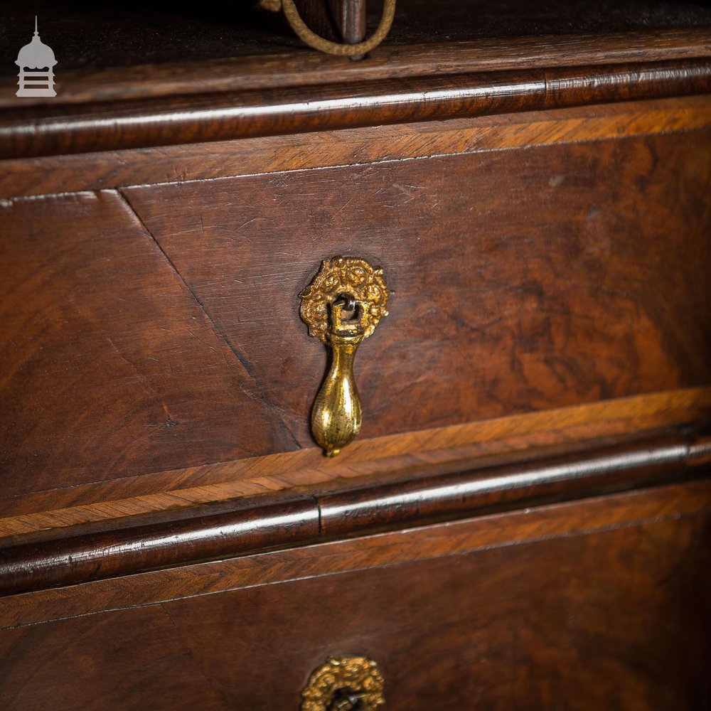 Late 17th C William & Mary Walnut Escritoire Secretaire