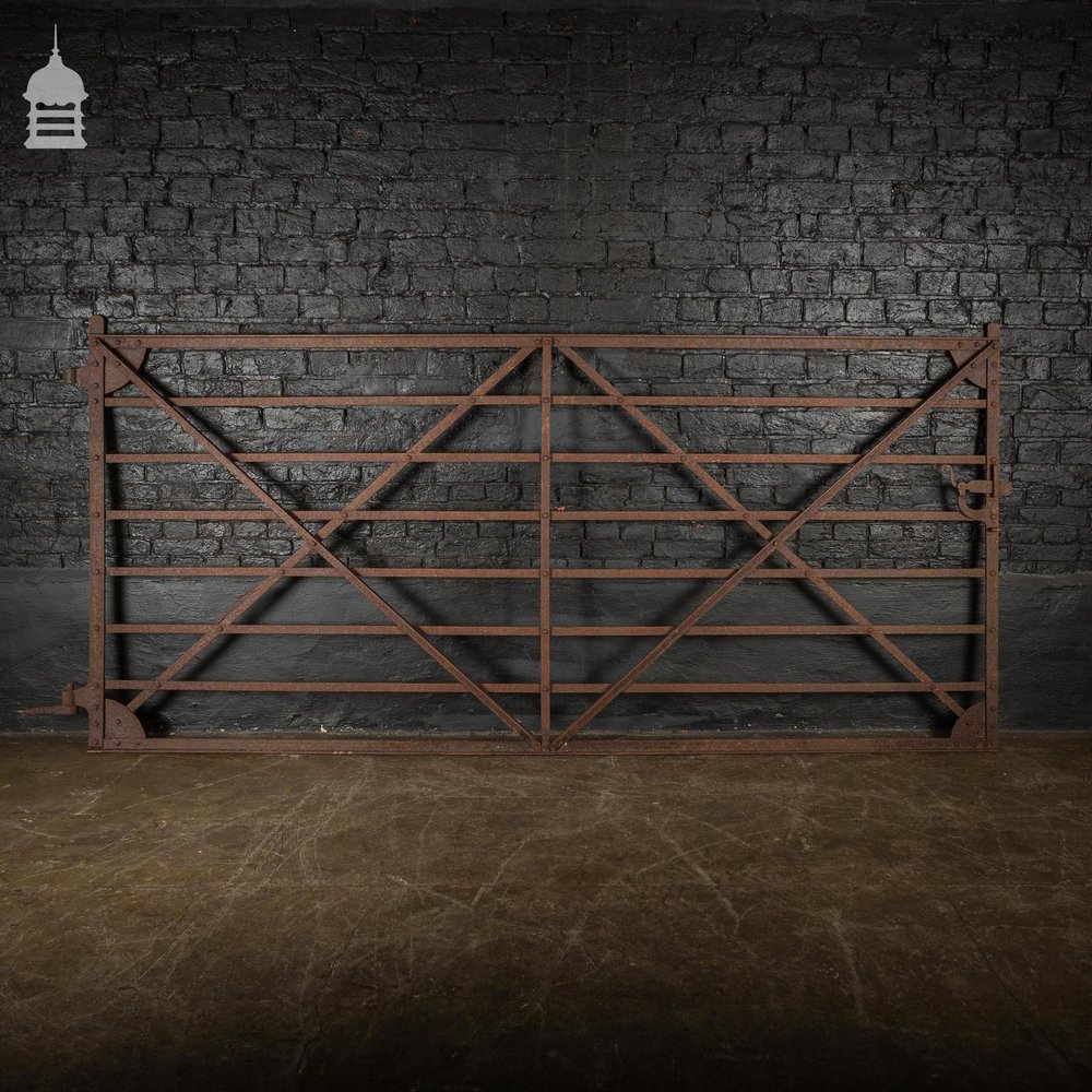 18th Century 9ft Strap Iron Farm Gate