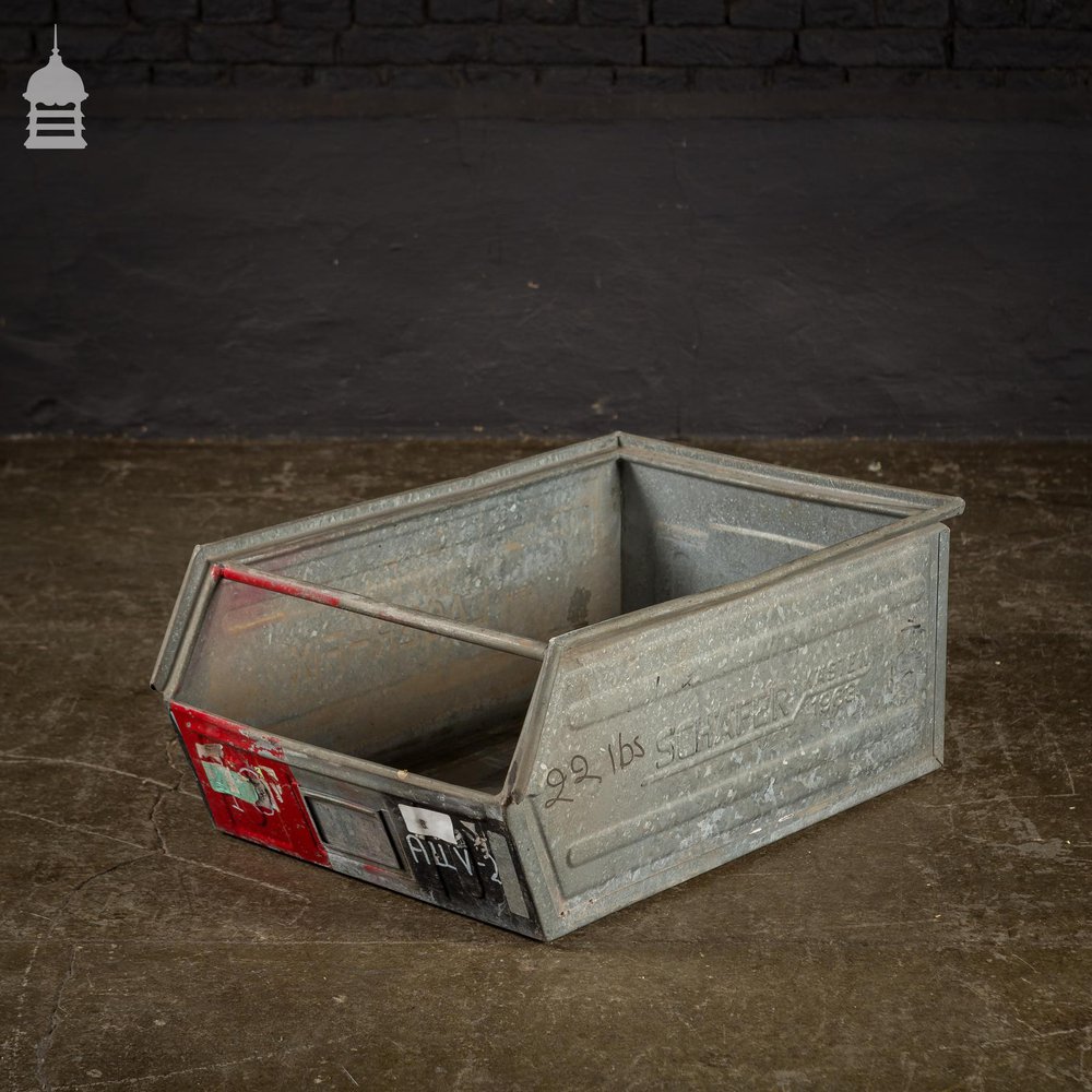 Industrial Galvanised Stackable Storage Bins Drawers