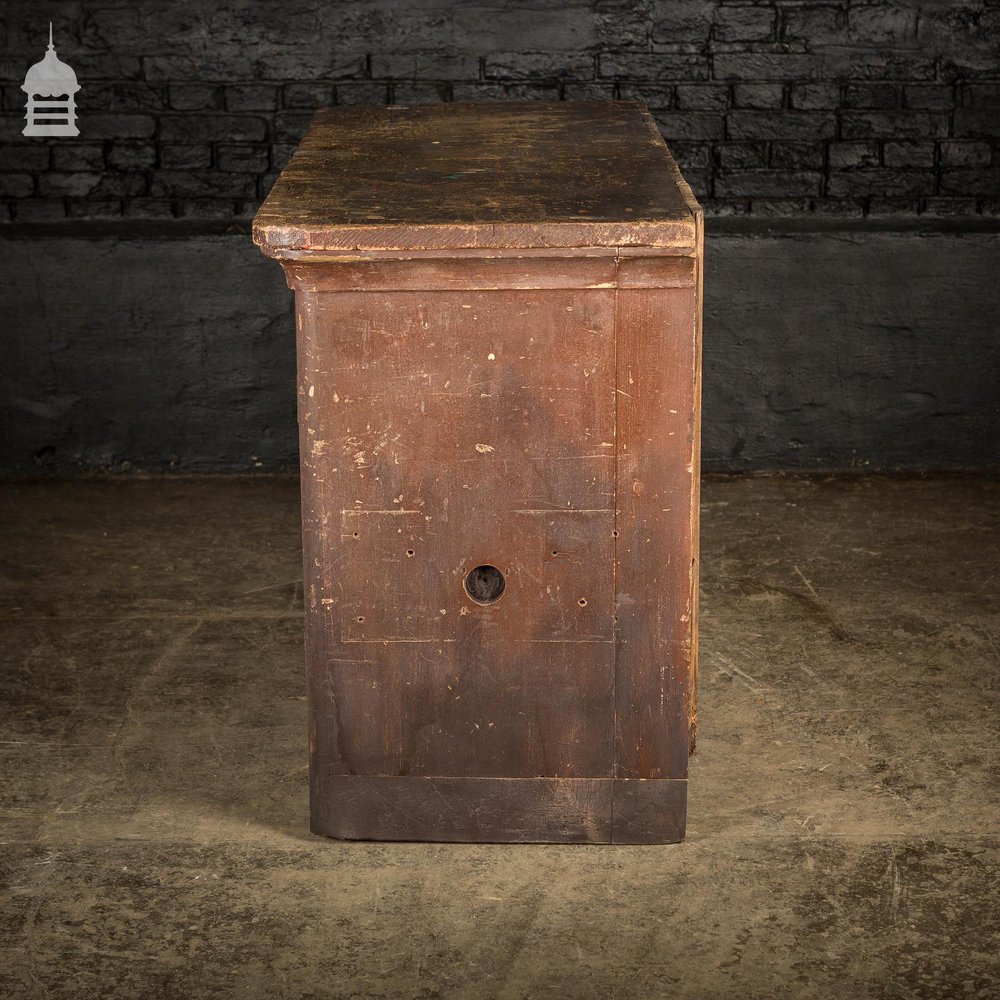 Early 19th C WHSmiths Cabinet Counter Later Workbench