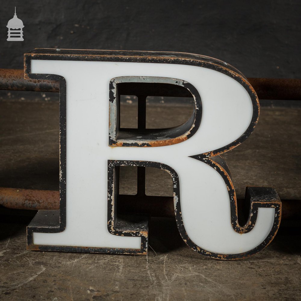 Large Reclaimed Sign Letters on Curved Steel Bracket from Camden Lock Market