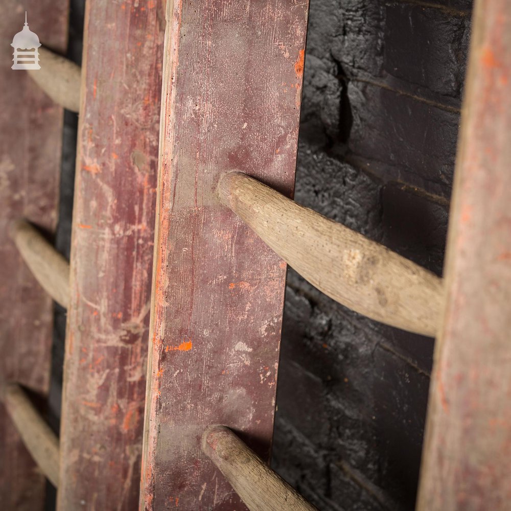 Bygone Farm Yard Barn Ladder Steps Cut into 3 Pieces