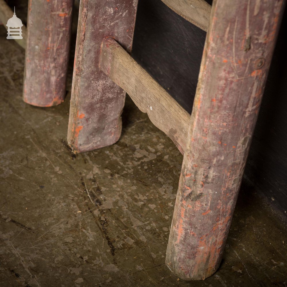 Bygone Farm Yard Barn Ladder Steps Cut into 3 Pieces