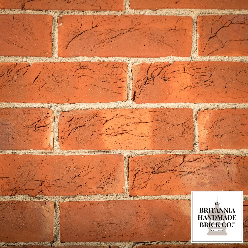 2 5/8" Handmade Red Brick, Period Style Facing Bricks